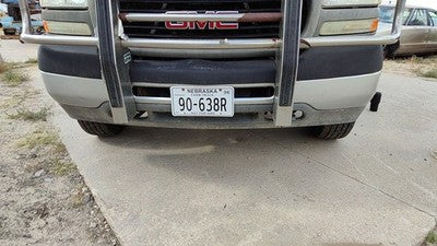 1999-2002 Sierra 2500 Hd Chrome Front Bumper Assembly With Mount Brackets Oem