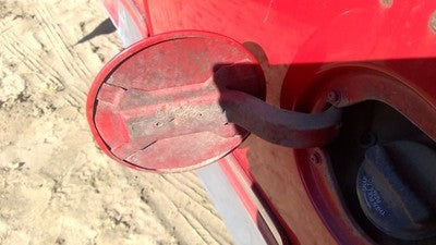 1997-2004 Ford F150 Fuel Tank Door With Hinge Gas Lid Oem Filler Red