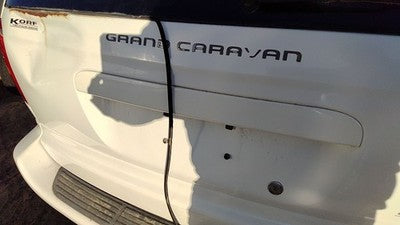 01-07 Grand Caravan Rear Liftgate Handle Trim License Plate 5019201Aa White Pw1
