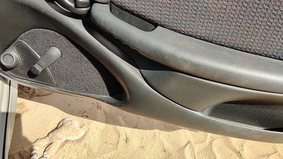 00-02 Sunfire Passenger Right Inside Door Trim Panel 2 Door Coupe Graphite 12G