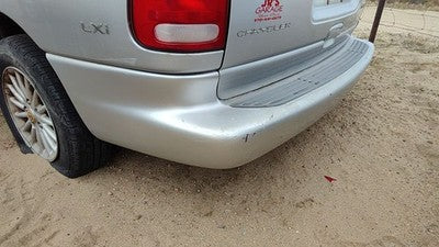 1996-2000 Chrysler Town & Country Rear Bumper Cover Assembly Oem Back Silver