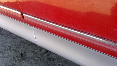 1997-1998 Ford F150 Passenger Right Front Moulding From Door Oem Trim Strip Red