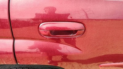 02-09 TrailBlazer Passenger Right Rear Outside Door Handle Back Majestic Red 86U