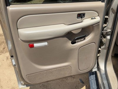 2001 Chevy Suburban Driver Left Rear Door Trim Panel With Switches Back Tan 52I