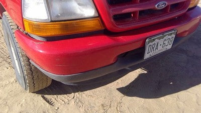 1998-2000 Ford Ranger Front Bumper Assembly With Brackets Oem Red Xl5z17757aptm