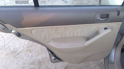 2003-2005 Honda Civic Driver Left Rear Inside Door Trim Panel Only Oem Back Tan