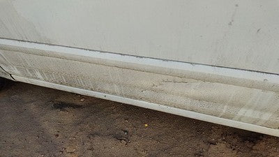 01-03 Hyundai Elantra Driver Left Front Moulding From Door Oem Trim Strip White