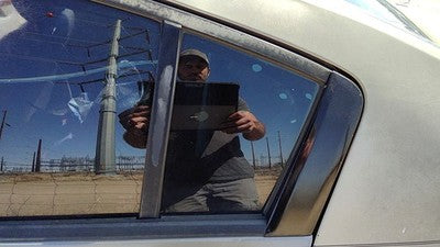2004-2008 Nissan Maxima Driver Left Rear Vent Window Back Door Glass With Frame