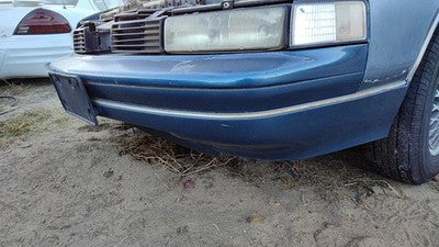 1988-1991 Olds Cutlass Cierra Front Bumper Cover Assembly Oem Blue 10091209