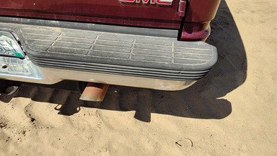 1992-1999 Gmc Yukon Rear Bumper Assembly With Brackets Oem Chrome 15025375