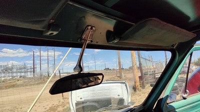1971 Chevy Van G20 Inside Rear View Mirror Oem Windshield Mounted