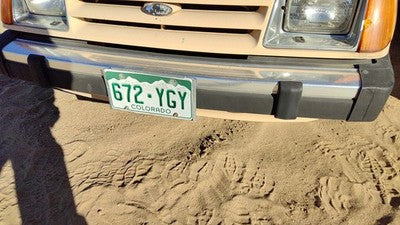 1984-1985 Ford Tempo Front Bumper Assembly Aluminum With Brackets Oem E43z17757j
