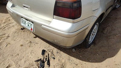1999-2002 Vw Cabrio Convertible Rear Bumper Cover Assembly Oem Back Silver