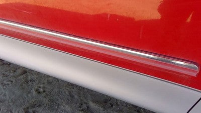 1997-1998 Ford F150 Passenger Right Front Moulding From Door Oem Trim Strip Red