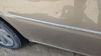 00-05 Deville Dts Passenger Right Rear Moulding From Door Back Trim Shale 156