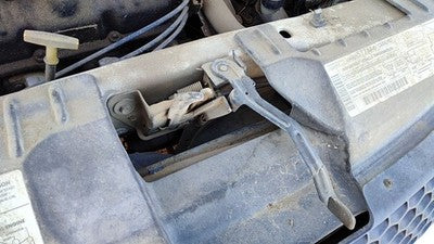 2001-2004 Grand Caravan Hood Latch Assembly With Bracket Oem 04860439Ac