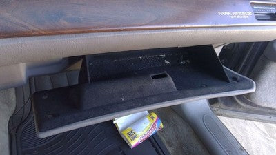 1997-2005 Buick Park Ave Glove Box Assembly Complete Door With Latch Gray 173