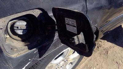 1998-2002 Subaru Forester Fuel Tank Door With Hinge Gas Lid Oem Filler Black