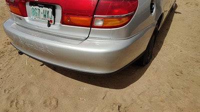 2000-2002 Saturn L100 Rear Bumper Cover Assembly Oem Back Silver 12U 90584254