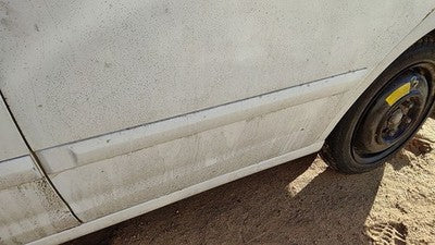01-03 Hyundai Elantra Driver Left Rear Moulding From Door Back Trim Strip White