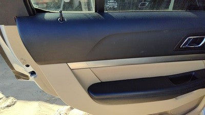16-19 Explorer Driver Left Rear Inside Door Trim Panel Wh Switches Back Camel 7L