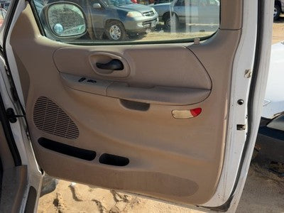 1999-2003 Ford F150 Passenger Right Front Door Trim Panel With Switches Tan Ex