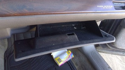 1997-2005 Buick Park Ave Glove Box Assembly Complete Door With Latch Gray 173