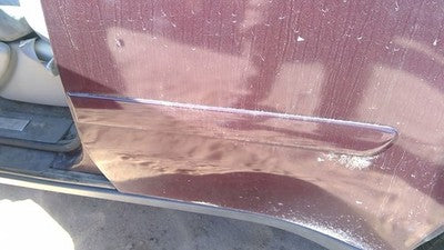 06-09 Trail Blazer Driver Left Rear Moulding From Door Back Trim Strip Red 49U