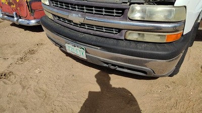 99-02 Chevy Silverado 1500 Chrome Front Bumper Assembly With Mount Brackets Oem