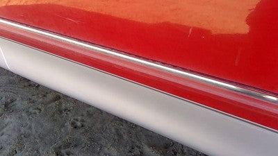 1997-1998 Ford F150 Passenger Right Front Moulding From Door Oem Trim Strip Red
