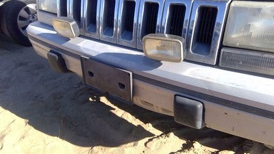 1993-1995 Jeep Grand Cherokee Front Bumper Cover Assembly Oem Silver