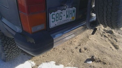 1984-1996 Jeep Cherokee Chrome Rear Bumper Assembly With Brackets Oem 52000644