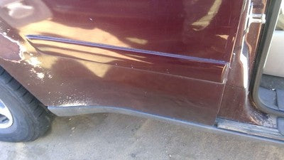 06-09 Blazer Passenger Right Rear Moulding From Door Back Trim Strip Red 49U
