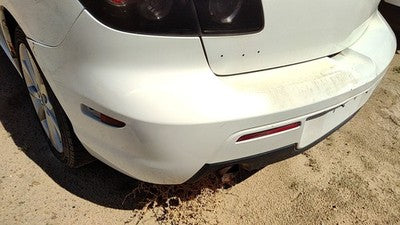 2007-2009 Mazda 3 Rear Bumper Cover Assembly Oem Back White 34K Bap850221ebb