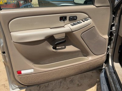 01-02 Suburban Driver Left Front Door Trim Panel With Master Switch Tan 52I