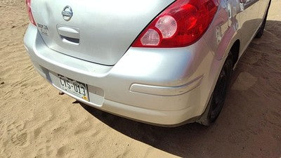 2007-2011 Nissan Versa Rear Bumper Cover Assembly Oem Back Silver K23 Hem22Em30J