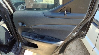 11-14 Avenger Passenger Right Rear Door Trim Panel With Switches Back Black C7x9