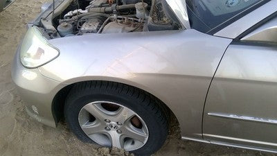 2004 2005 Honda Civic Driver Left Front Fender 4 Door Sedan Oem Silver