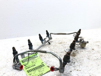 1991-1997 Ford F250 Complete Fuel Rail With Injectors Set Loaded Oem 7.5L 460