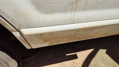 02-05 Explorer Passenger Right Rear Moulding From Door Back Trim Strip White Yz