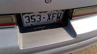 1988-1997 Cutlass 2 Door License Plate Trim Surround Panel Oem Tail Trunk Finish