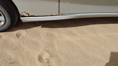 00-02 Sunfire Passenger Right Lower Rocker Moulding Side Skirt Silver 95U 2 Door