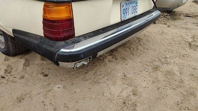 1979-1985 Mercedes 300Td Rear Bumper Cover Assembly Oem Back White 1238805271