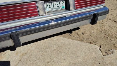 1980-1987 Mercury Grand Marquis Chrome Rear Bumper With Mount Brackets Oem