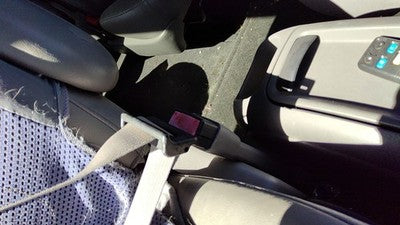 02 03 Ford Windstar Passenger Right Front Seat Belt Buckle Receiver Oem Gray 22