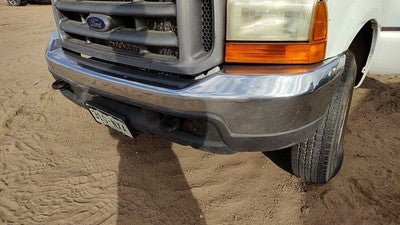 1999-2004 Ford F250 Super Duty Chrome Front Bumper With Brackets Assembly Oem