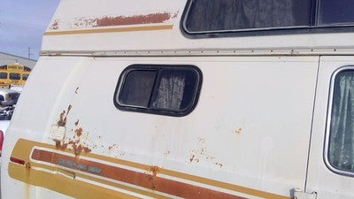 1975-1991 Ford Van E250 Passenger Right Rear Quarter Glass Back Side Window Oem