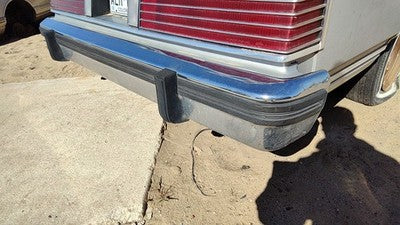 1980-1987 Mercury Grand Marquis Chrome Rear Bumper With Mount Brackets Oem