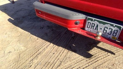 1993-2011 Ford Ranger Rear Step Bumper With Brackets Oem Red Yl5z17906ja