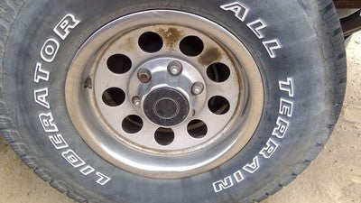 91-92 Rodeo Set Of 4 15 Steel Wheels With Trim Rings & Hub Caps Wheel Cover